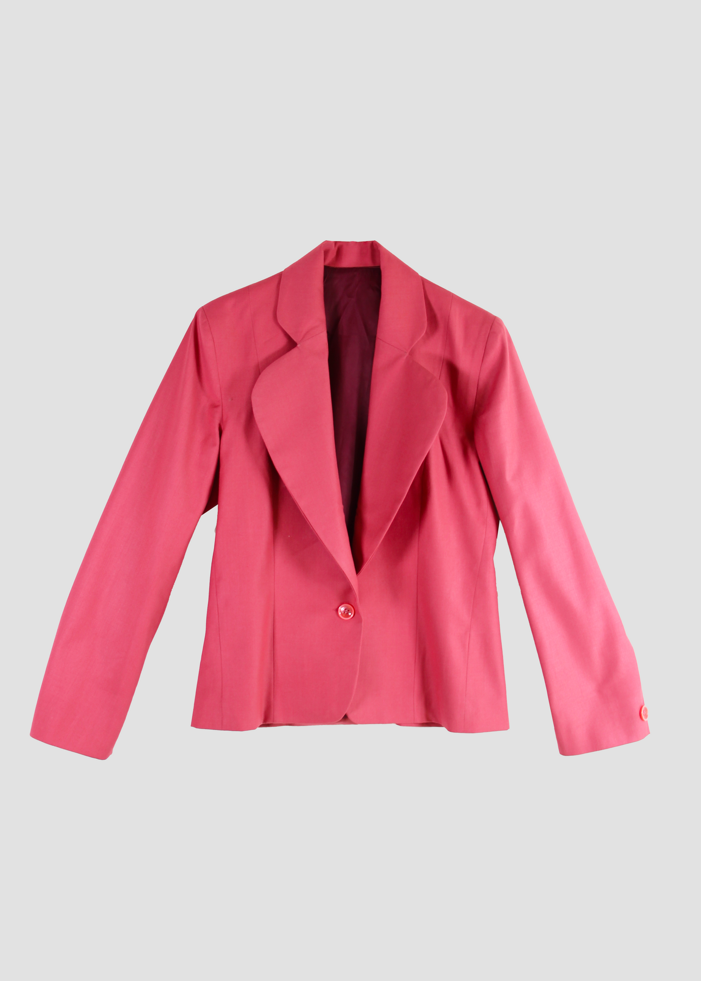 GI AMA Funky Casual Suit – Completo rosa in viscosa con giacca a vita aderente e spalle strutturate e pantaloni a vestibilità regolare. Taglia unica Small, prodotto in India. Lavabile a 30°C e stirabile a bassa temperatura.