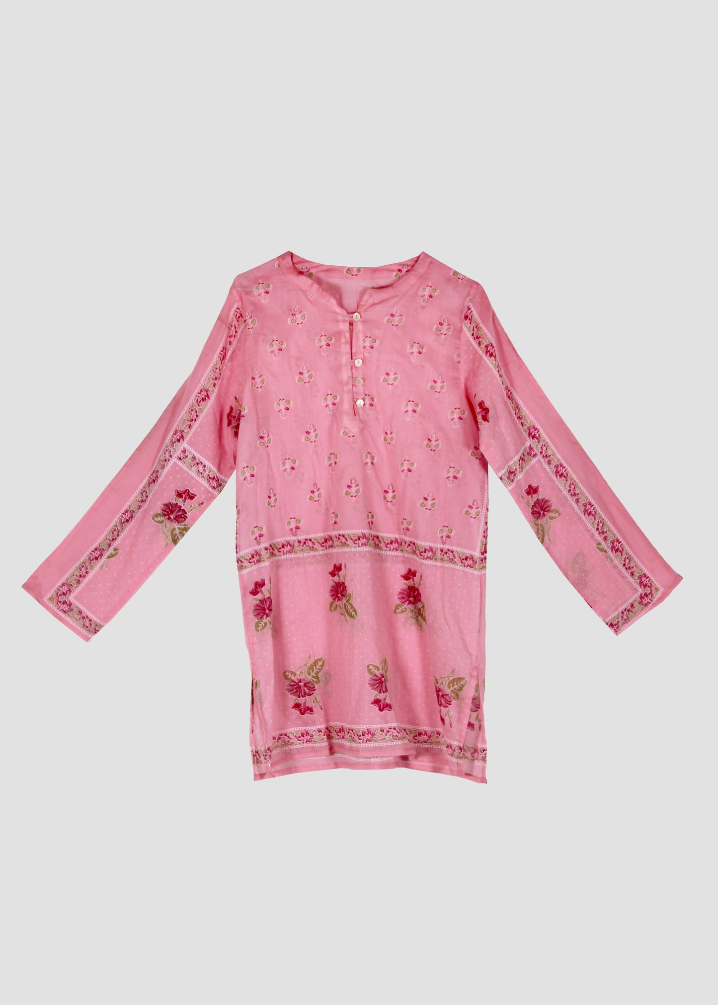 Copricostume donna Margherita Beach Dress pink in 100% voile con design corto rosa e stile boho chic leggero, ideale per il mare, taglia unica.
